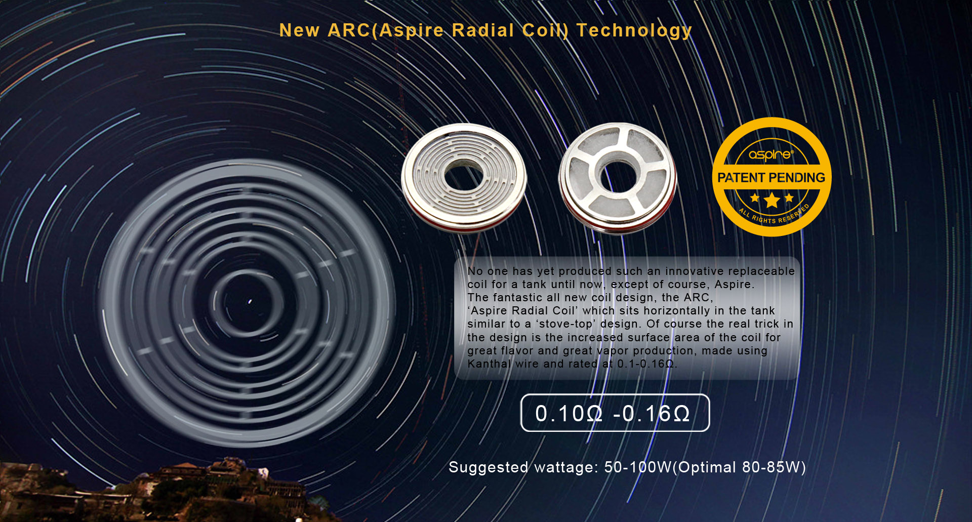 Aspire ARC Radial Coil Detail