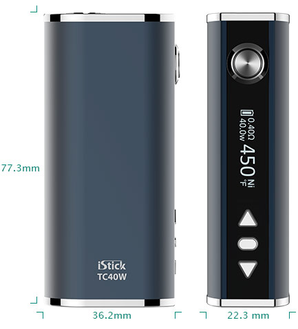 Eleaf iStick 40W Size