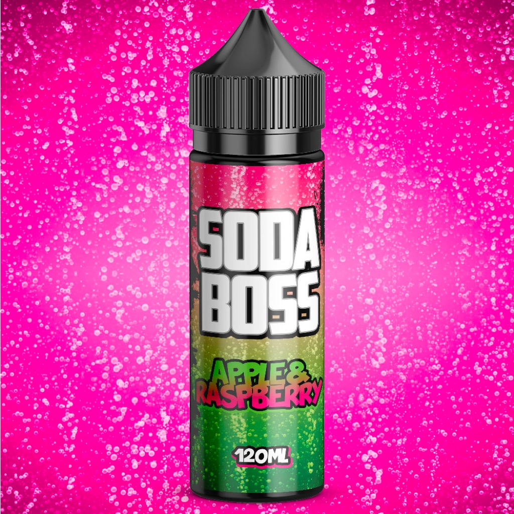 Soda Boss Apple & Raspberry 100ml Short Fill E Liquid Juice Bottle