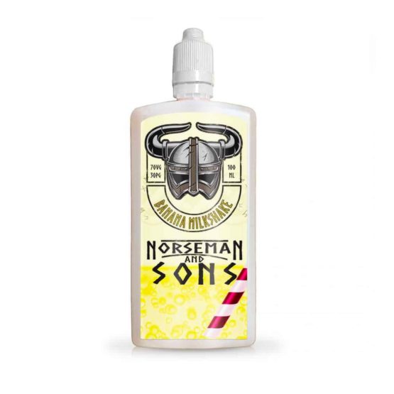 Norseman Sons Banana Milkshake Flask 100ml Short Fills E Liquid