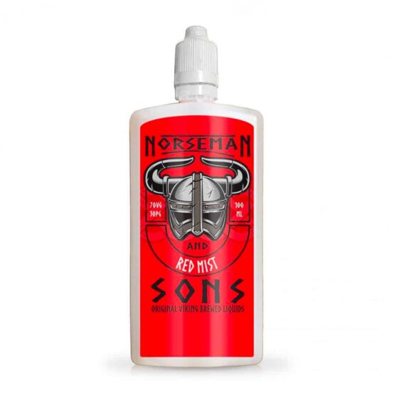 Norseman Sons Red Mist 100ml Short Fill Flask E Liquid Bottle