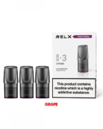 RELX Pods Tangy Purple Grape Flavour 18mg Pod Salts