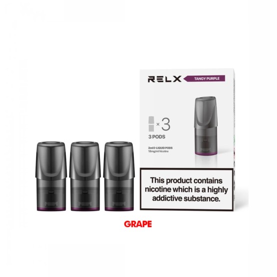 RELX Pods Tangy Purple Grape Flavour 18mg Pod Salts