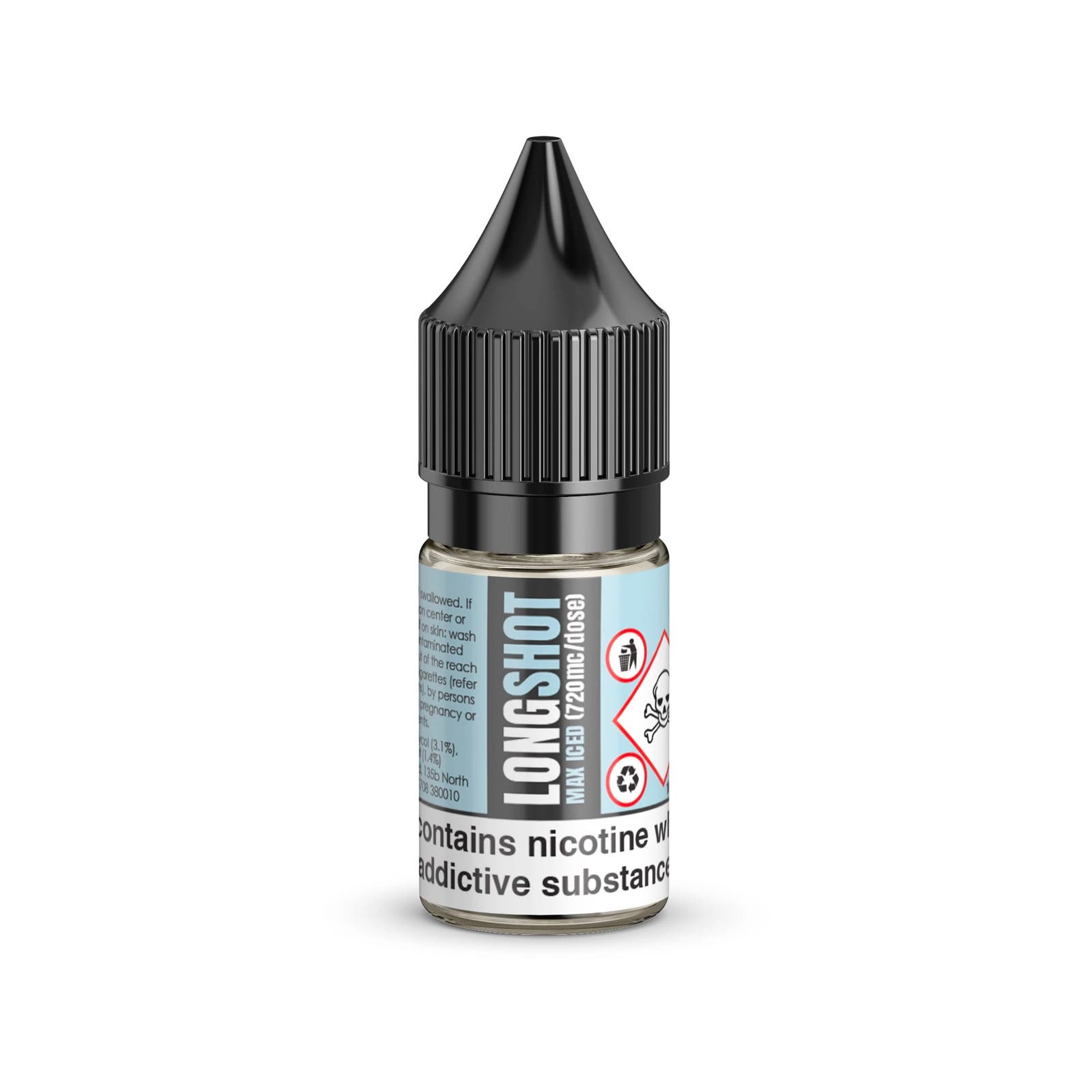 Longshot Max Iced VG Shot 18mg E Juice - 50% VG Salt Shots Longshot Max Iced VG Shot 18mg E Juice - 50% VG Salt Shots