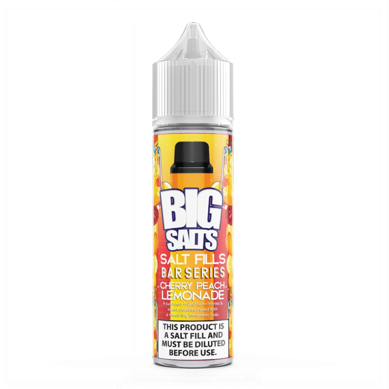 Big Salts Cherry Peach Lemonade - 60ml Salt Fills E Liquid | UK