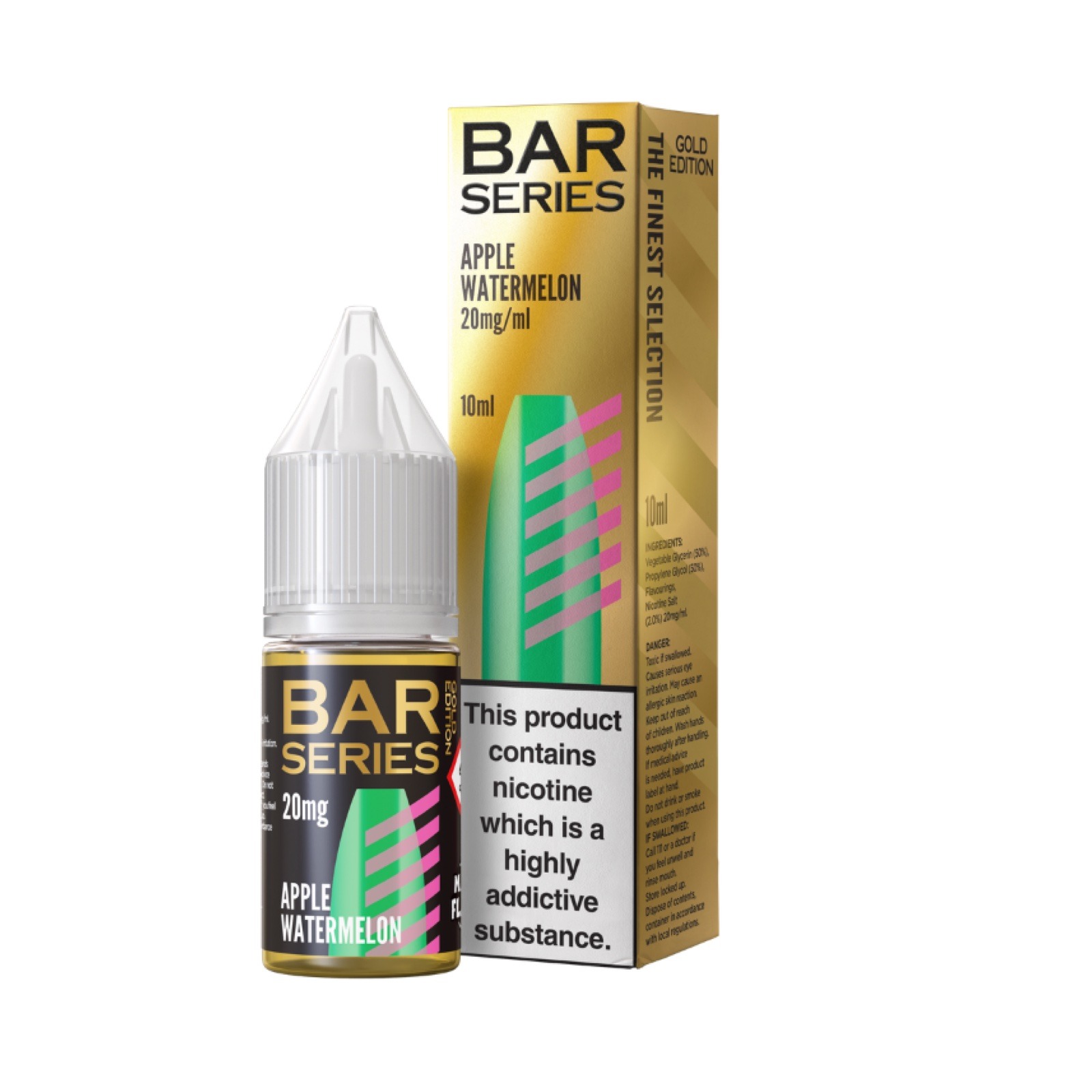 elf bar vape uk Cloud Nurdz Salts Watermelon Apple eJuice — eJuiceDirect main image 1