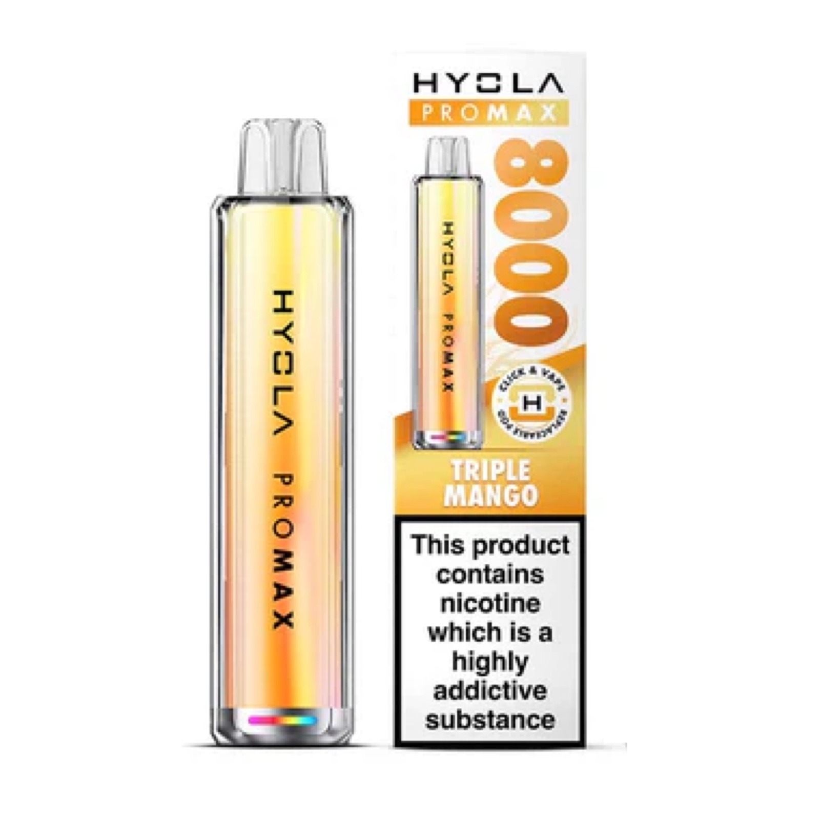 Hyola Promax 8k Prefilled Pod Kits – Triple Mango Flavour 20mg Salt Nicotine