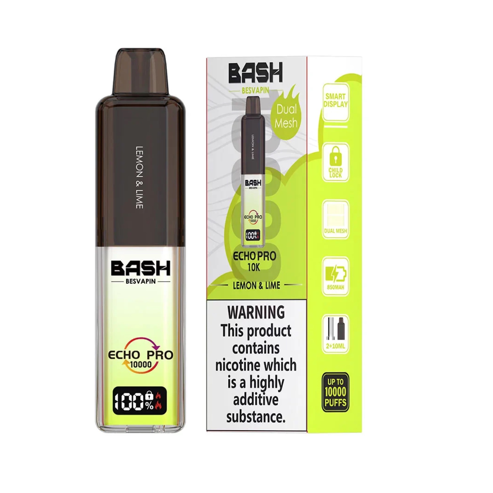 lemon and lime rechargeable vape Lemon Lime Prime Bar 8000 Vape